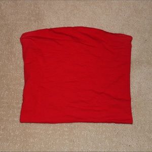 Red Brandy Melville tube top